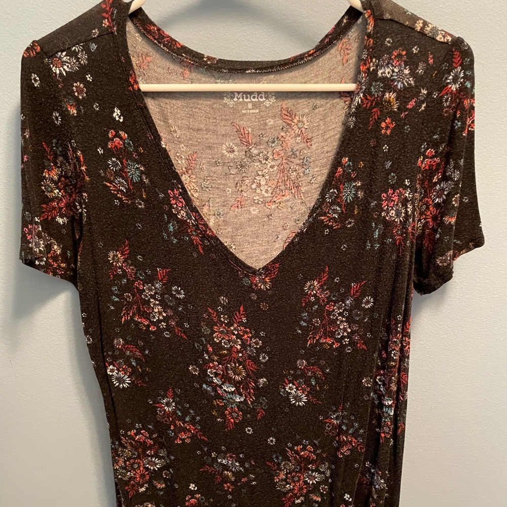 Black Floral T-Shirt